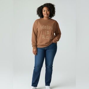 Brown Graphic Sweatshirt
